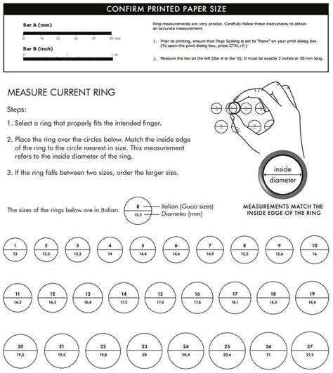 gucci finger ring|gucci ring size chart.